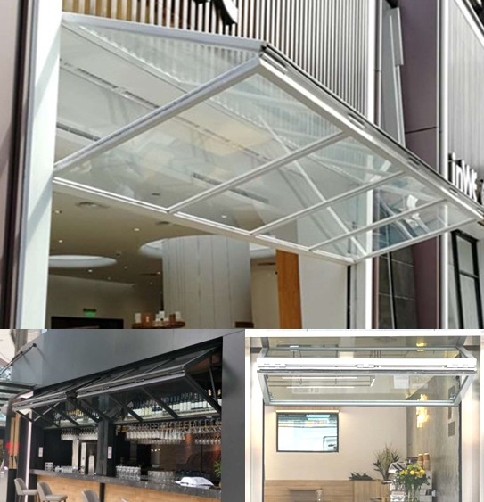 電動上折疊門窗